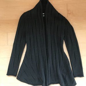 Army green flouncy cardigan